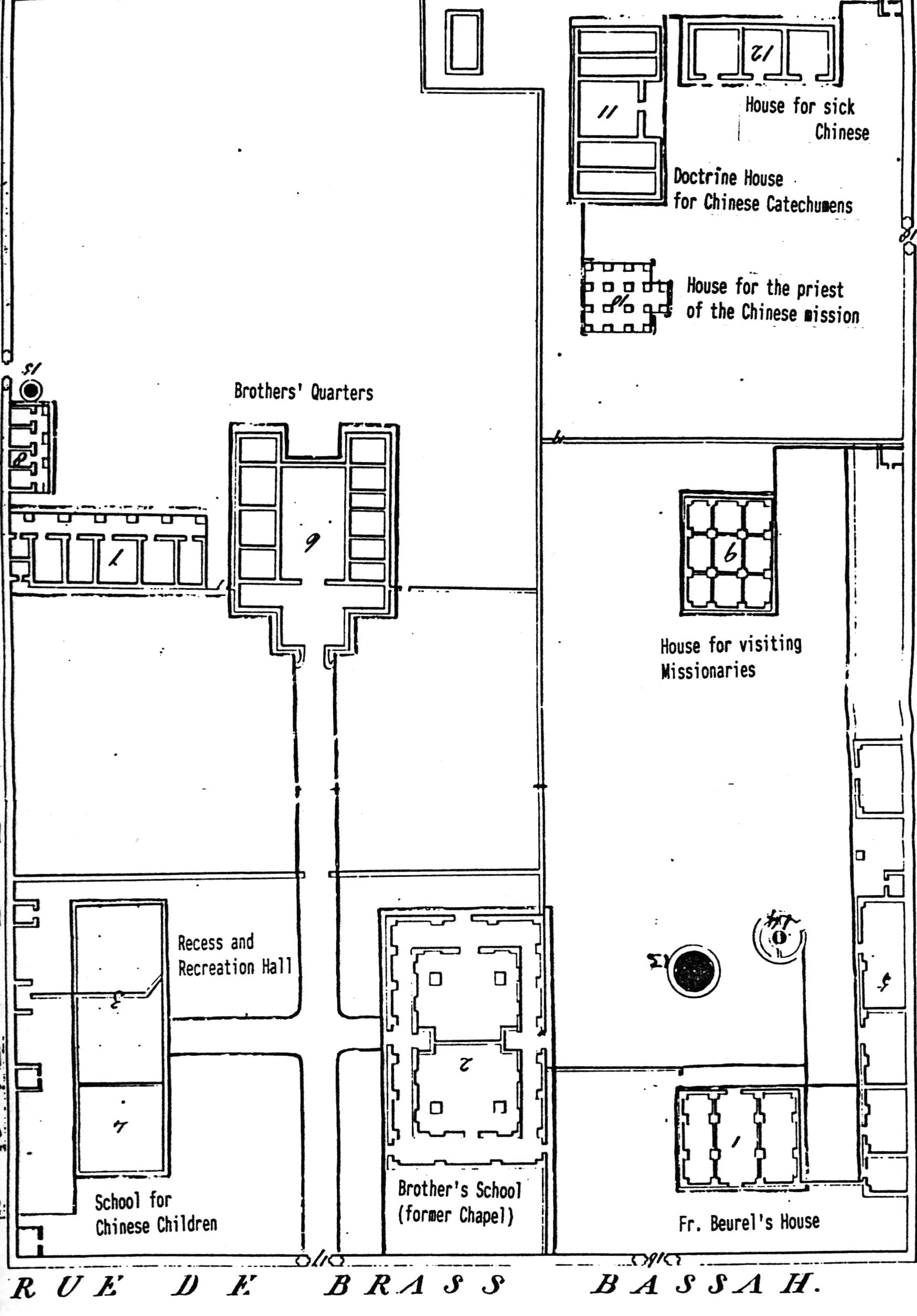 The Mission Grounds in the 1850s after the arrival of the Brothers